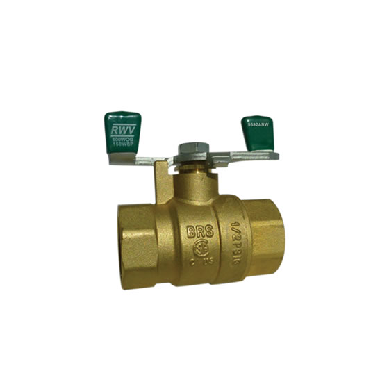 5592abw Lf Brass Full Port Ball Valve With Wing Handle Red White Valve Corp