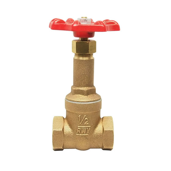 1 Red-White Valve 1RW204A Bronze Gate Valve with Non-Rising Stem Threaded Ends