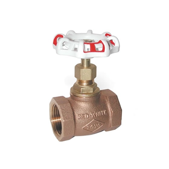 Red-White Valve 1RW204A Bronze Gate Valve with Non-Rising Stem Threaded Ends 1