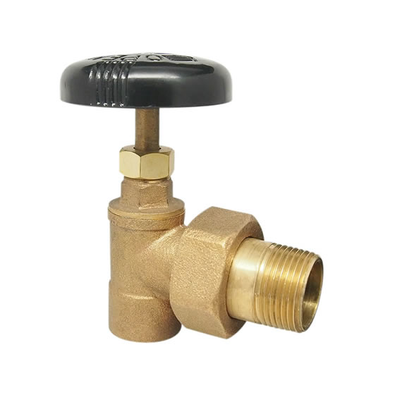 9105F Brass Hot Water Angle Valve - RED-WHITE VALVE CORP.