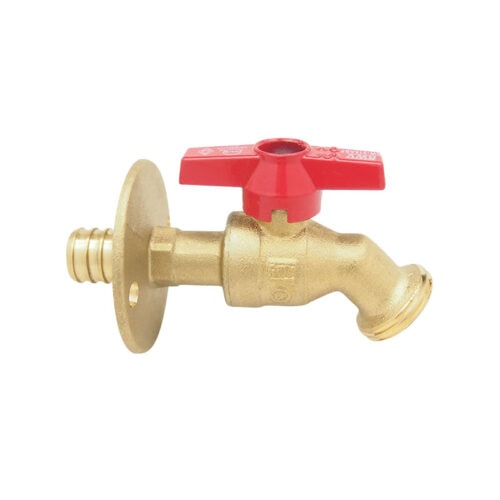 RW316ABF LF Ball Valve PEX Hose Bibb with Flange REDWHITE VALVE CORP.