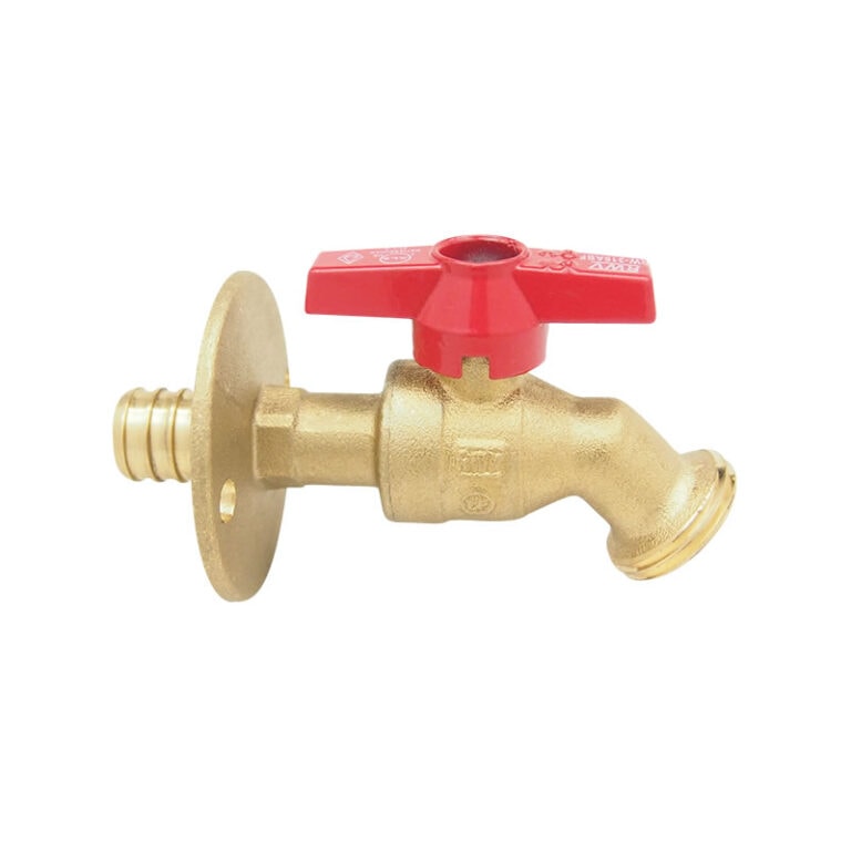 RW316ABF LF Ball Valve PEX Hose Bibb with Flange REDWHITE VALVE CORP.